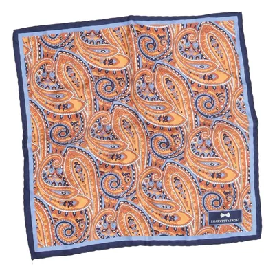 Zakdoek (Blauw, Oranje, Meerkleurig) van J.Harvest&Frost Zijde