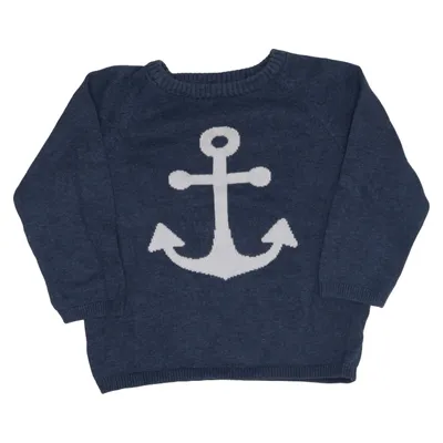 Pull-over (Bleu, Blanc) de H&M Coton