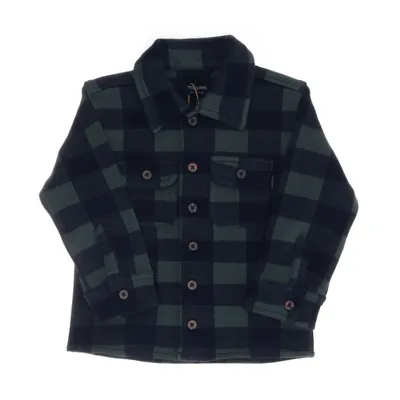 Flanellen overhemd (Blauw, Groen) van Noppies Katoen, Elastaan, Polyester