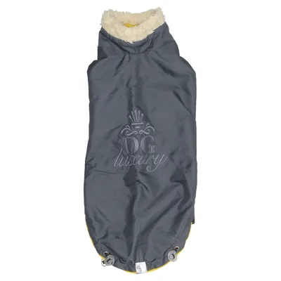 Hundefrakke (Grå, Gul) fra DG DogGear Polyamid, Polyester