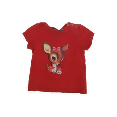 T-shirt (Röd) från Glamor Bomull, Elastan