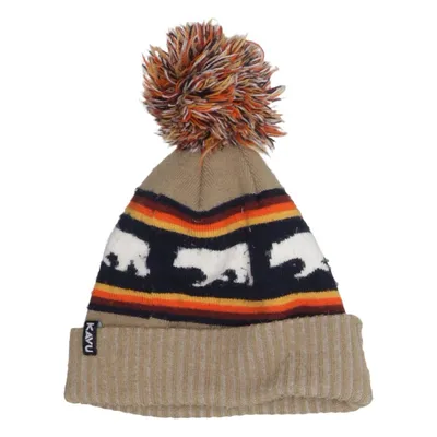 Pompon muts (Beige, Meerkleurig) van Kavu Acryl