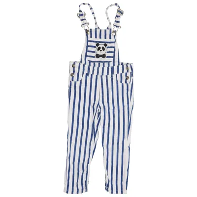Dungarees (Blue, White) from Mini Rodini Elastane, Organic cotton