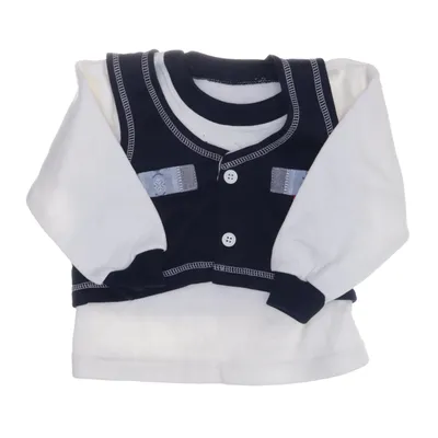 Set (Blå, Vit) från Bambino Bomull, Polyester