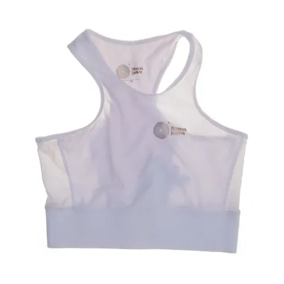Sports bra (White) from Fitness Junkie Elastane, Polyamide