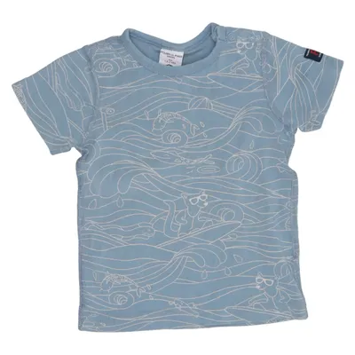 T-shirt (Blue) from Polarn O. Pyret Cotton