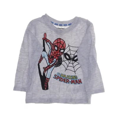 Långärmad t-shirt (Grå, Flerfärgad) från Marvel Bomull, Polyester