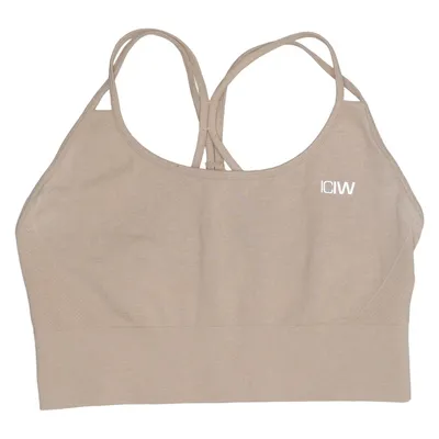 Sports bra (Beige) from ICIW Elastane, Polyamide, Polyester