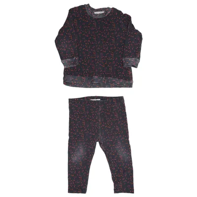 Pyjama (Gris, Rouge) de Gro Coton, Élasthane