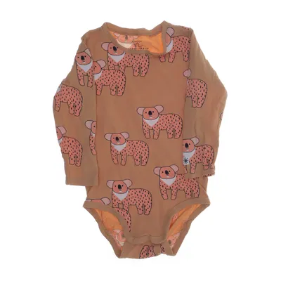 Body (Brun, Flerfärgad) från Lindex Baby Bomull, Elastan