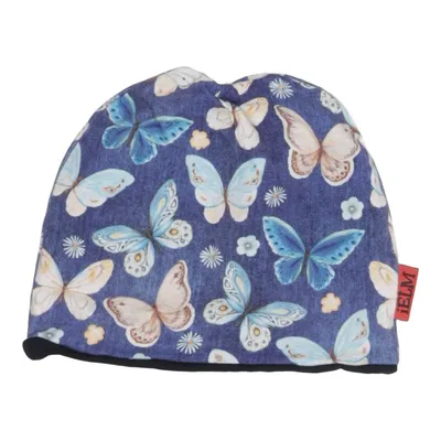 Beanie (Blue, Multicolored) from iELM Cotton, Elastane