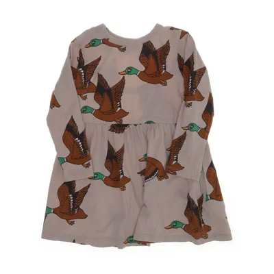 Jurk (Beige, Meerkleurig) van Mini Rodini Katoen, Elastaan