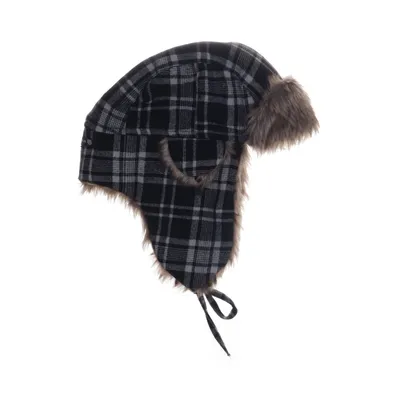 Trapper hat (Gray, Brown) from Katag Polyester