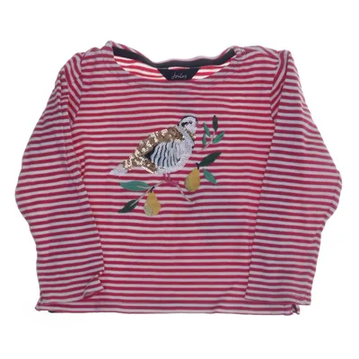 T-shirt à manches longues (Rouge, Blanc, Multicolore) de Joules Coton