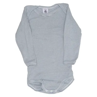 Body (Bleu, Blanc) de Petit Bateau Coton