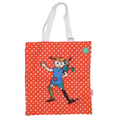 Canvas bag (Red, White, Multicolored) from Pippi Långstrump