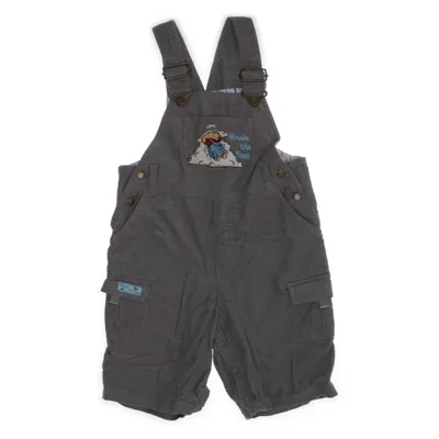Hängselshorts (Grå) från H&M Bomull