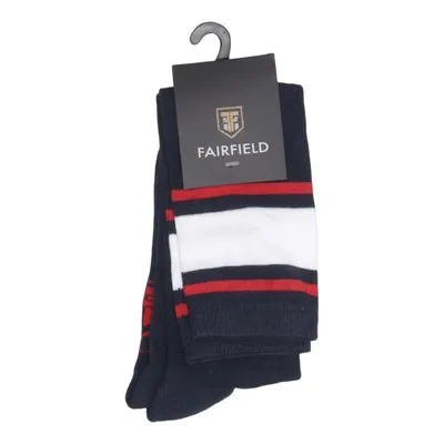 Strømper (Blå, Hvid, Rød) fra Fairfield Bomuld, Elastan, Polyamid
