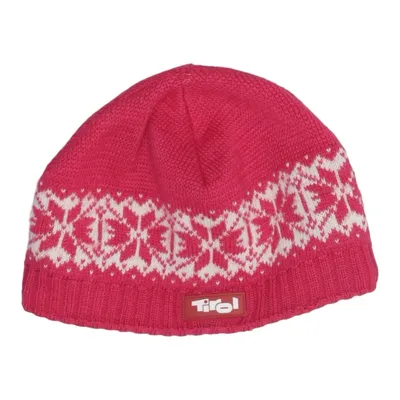 Beaniemössa (Rosa, Vit) från Tirol Ull
