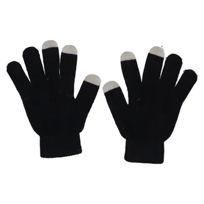 Handschoenen (Zwart) van Feel Acryl, Elastaan