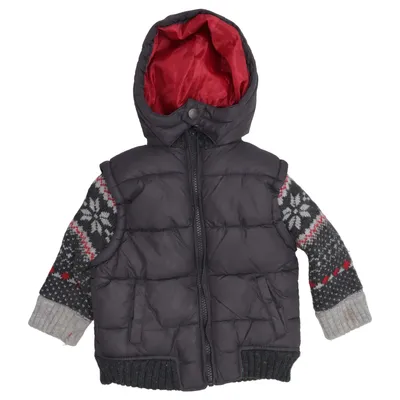 Vinterjacka (Grå, Röd, Flerfärgad) från Little Rebel Akryl, Nylon, Polyester