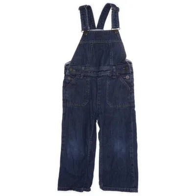 Hängselbyxor (Blå) från Polarn O. Pyret Bomull