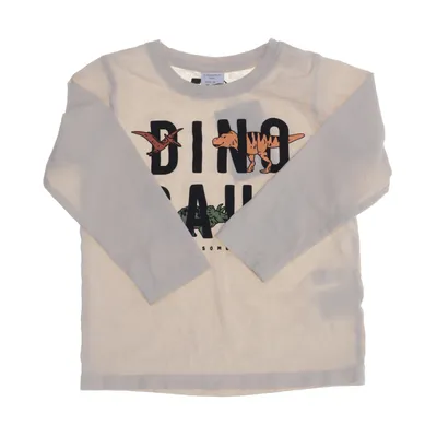 Långärmad t-shirt (Beige) från Lindex Kids Bomull