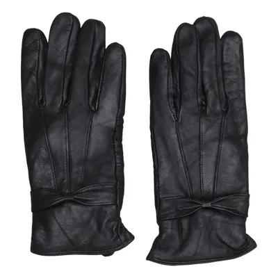 Leren handschoenen (Zwart) Leer, Polyester