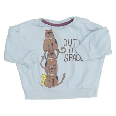 Sweatshirt (Bleu) de Scooby-Doo Coton