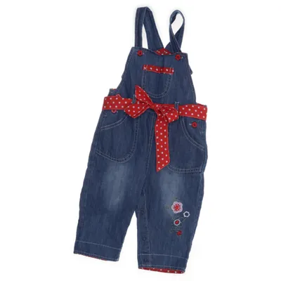 Hängselbyxor (Blå, Röd) från Kb Bomull