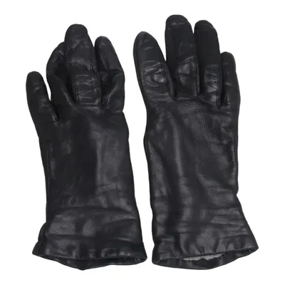 Lederhandschuhe (Schwarz) von Handskmakaren Acryl, Leder, Wolle