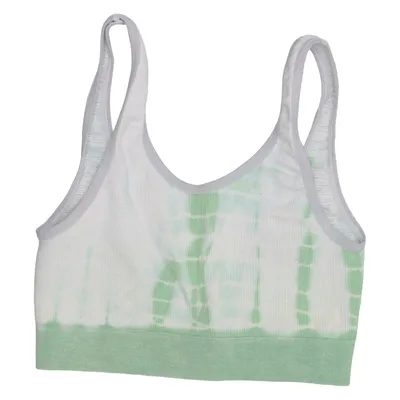 Sports bra (Green, White) from Out from Under Elastane, Modal, Polyamide