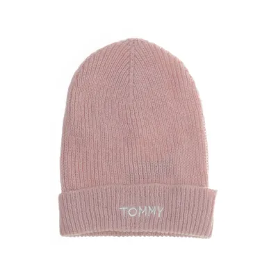 Beanie (Roze) van Tommy Hilfiger Acryl, Mohair