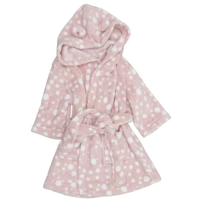Badekåbe (Pink, Hvid) fra Little Roomies Genanvendt polyester