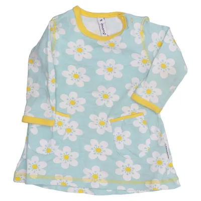 Robe (Bleu, Blanc, Jaune) de Maxomorra Coton, Élasthane