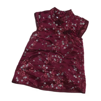 Cheongsam (Rouge, Multicolore) de H&M Coton, Polyamide, Polyester