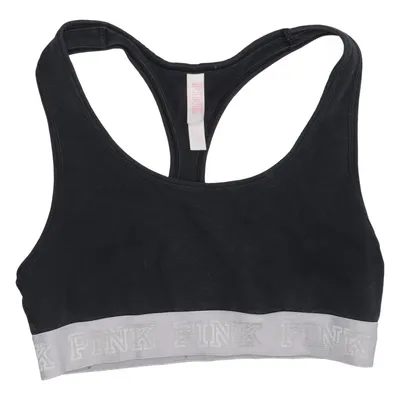 Sports bra (Crop) from Pink Victoria's Secret Cotton, Elastane
