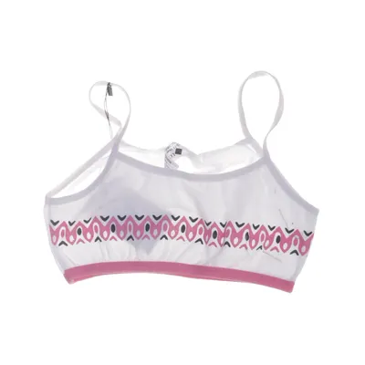 Bralette (Wit, Meerkleurig) van LOREZA Katoen, Elastaan