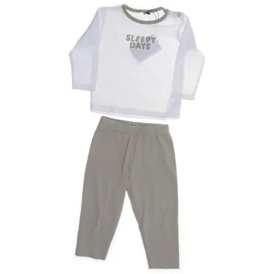 Pyjamasz (Hvid, Grøn) fra Zeeman Bomuld, Polyester