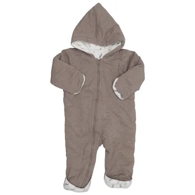 Rompers (Brown) from Fixoni Cotton, Polyester