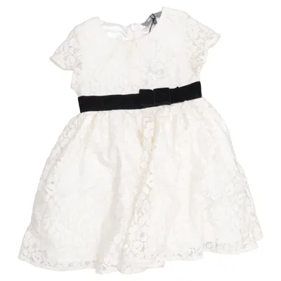 Flower girl dress (Beige, Black) from Kids by Lindex Cotton, Polyamide, Polyester