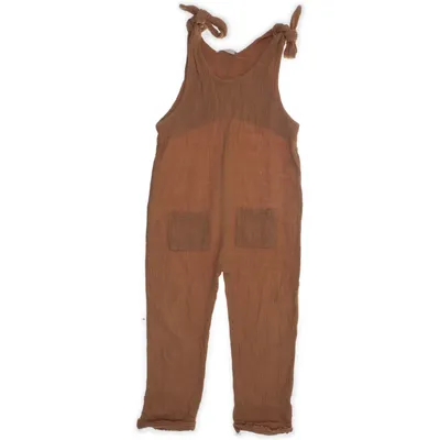 Hängselbyxor (Brun) från Nixnut Ekologisk bomull