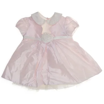 Dress (White, Pink) from Aletta Polyester, Polyamide, Cotton