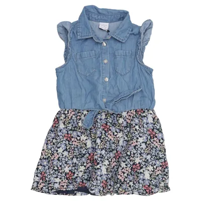 Dress (Blue, Multicolored) from Lindex Kids Cotton, Polyester