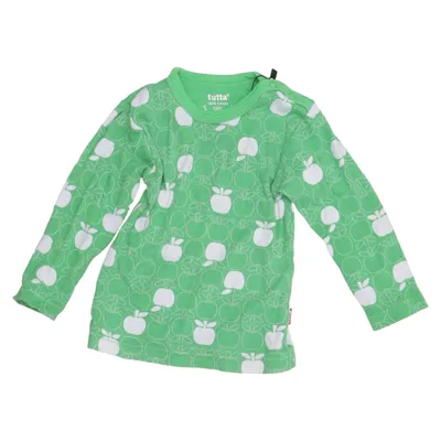 Långärmad t-shirt (Grön, Vit) från Tutta Bomull