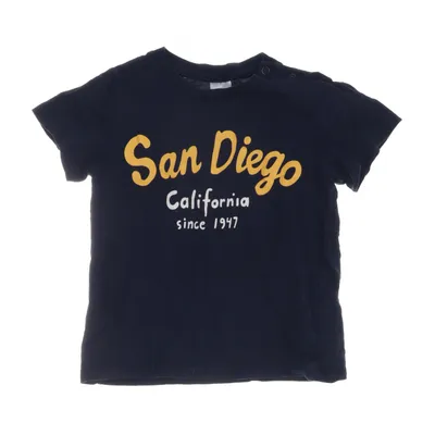 T-shirt (Blå, Gul) fra H&M Bomuld, Uld