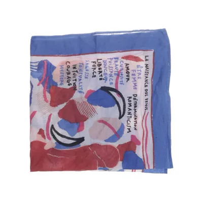 Zakdoek (Blauw, Meerkleurig) van Sézane Katoen
