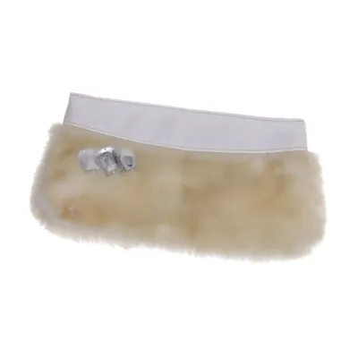 Clutch bag (Beige, White) from Bershka Accessories Polyester