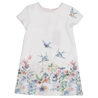 Robe (Blanc, Multicolore) de Next Élasthane, Polyester