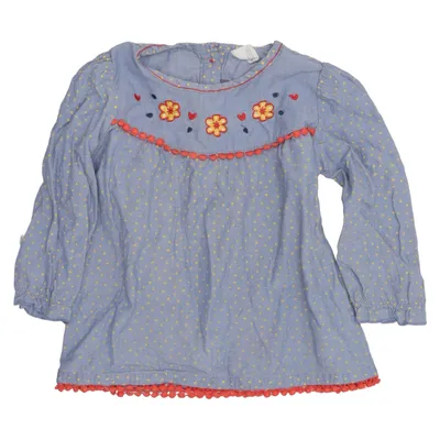 Blouse (Blue, Multicolored) from Alana Cotton